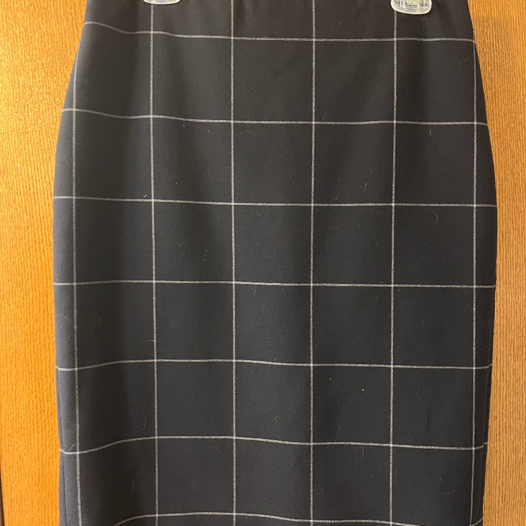 J Crew Window Pane Pencil Skirt